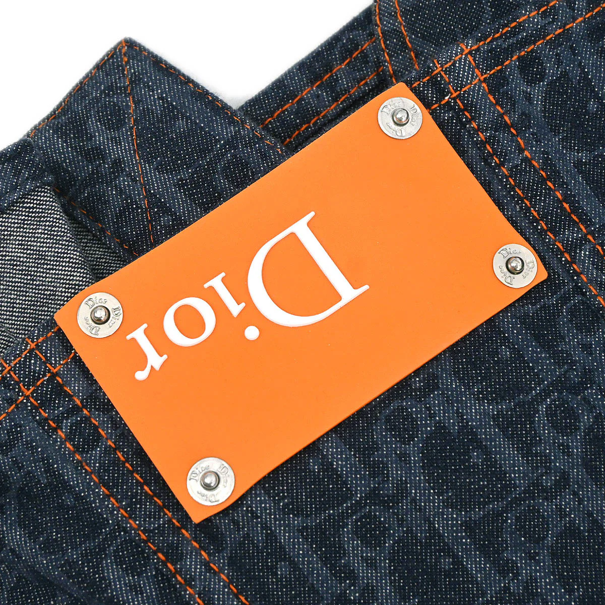 Christian Dior 2006 Single Breasted Denim Trotter Jacket Navy #38 - Image 13