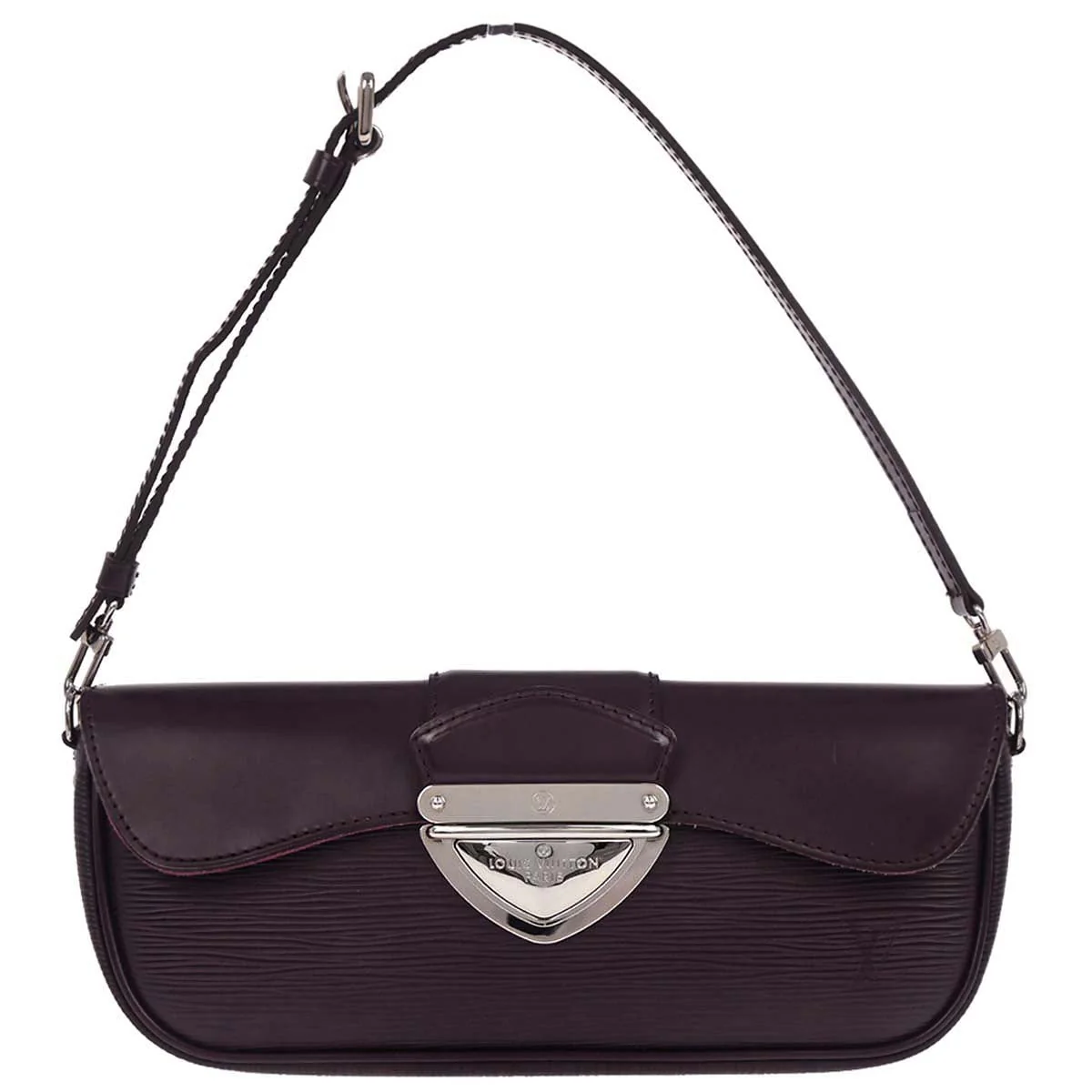 Louis Vuitton 2008 Purple Epi Pochette Montaigne Handbag M5929K