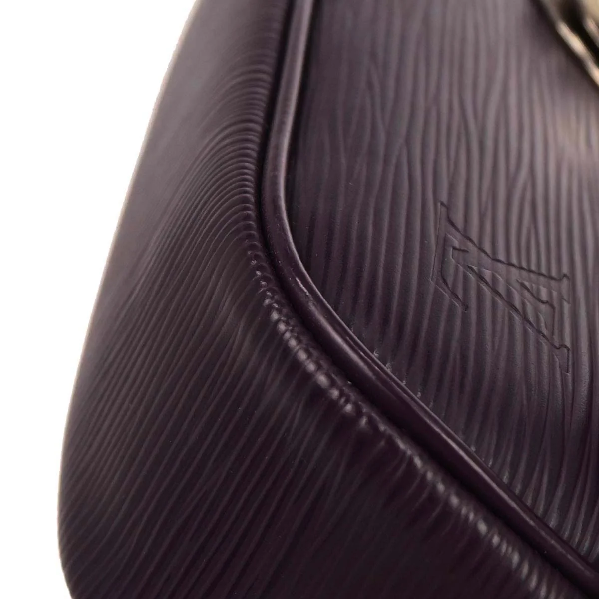 Louis Vuitton 2008 Purple Epi Pochette Montaigne Handbag M5929K - Image 6