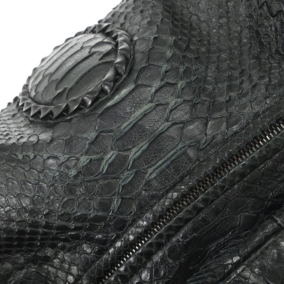 Bottega Veneta * Black Python Hobo Handbag - Image 6