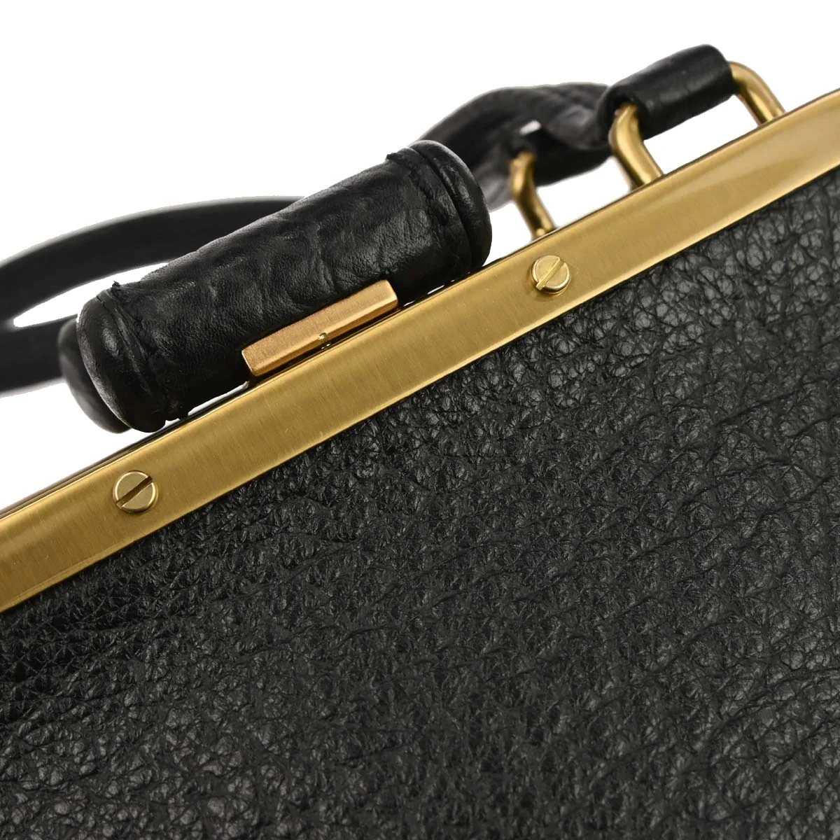 Prada Black Leather Handbag - Image 5