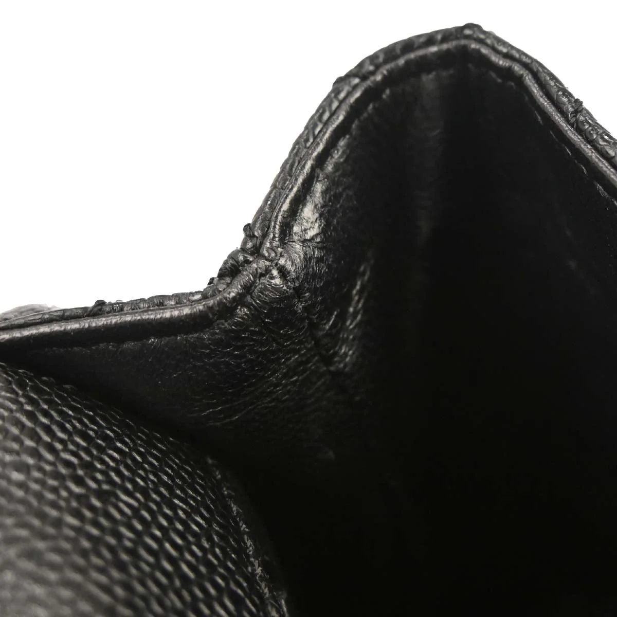 Chanel 2005-2006 Black Caviar Skin Top Handle Handbag - Image 7