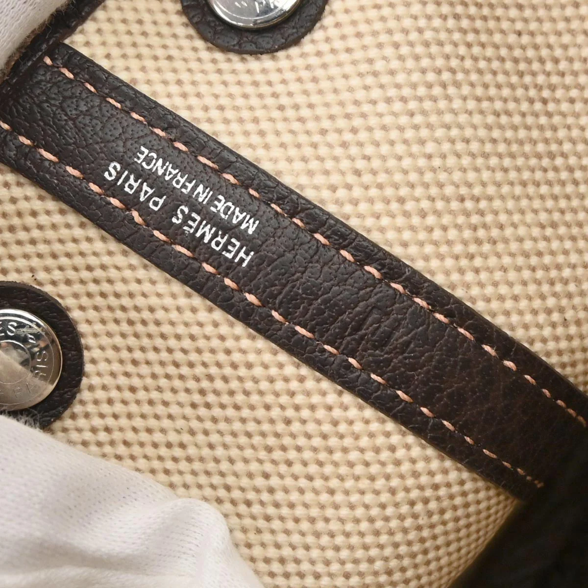 Hermes Natural Havane Toile H Garden Party TTPM Tote Handbag - Image 10
