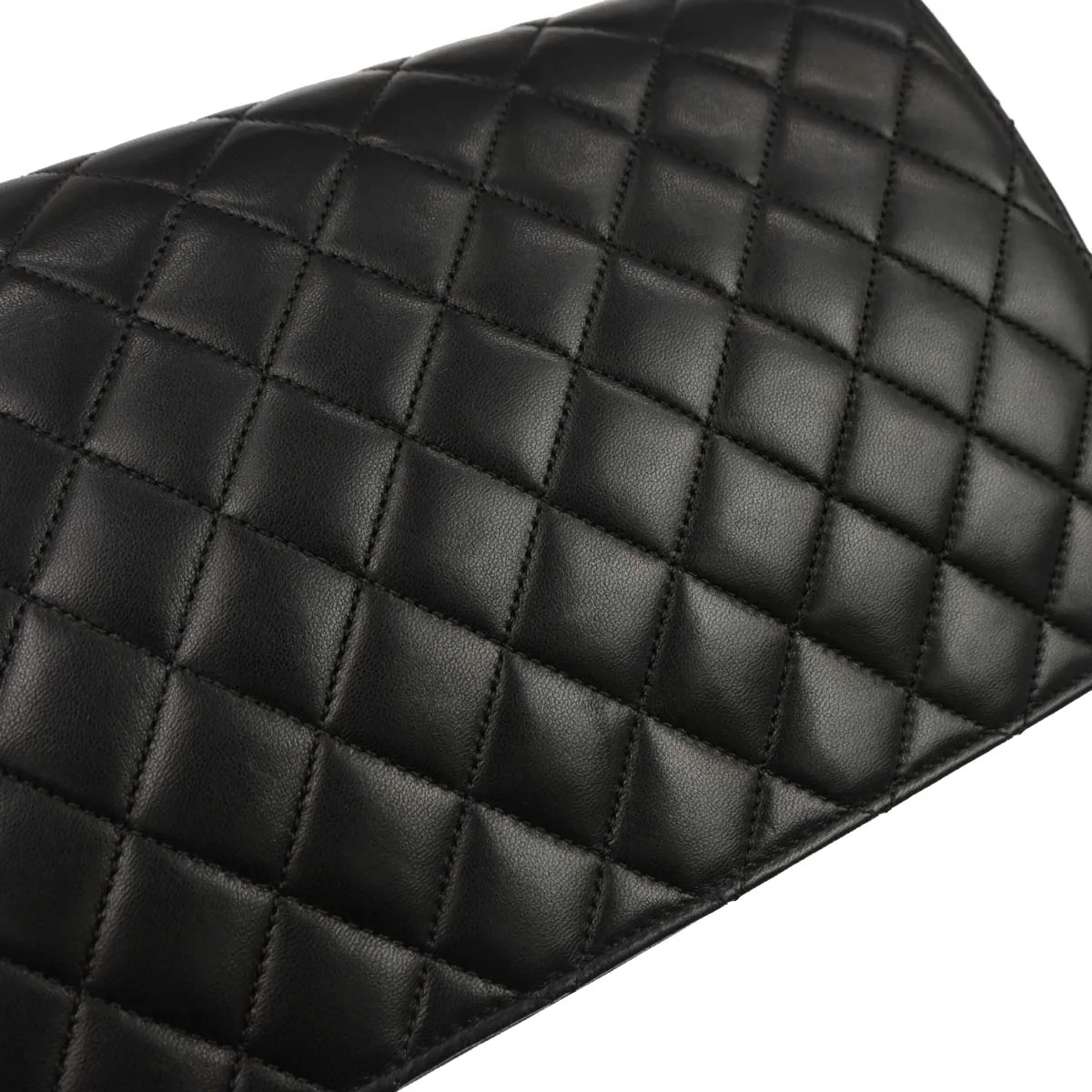 Chanel 2010-2011 Black Lambskin Turnlock Medium Half Flap Shoulder Bag - Image 4