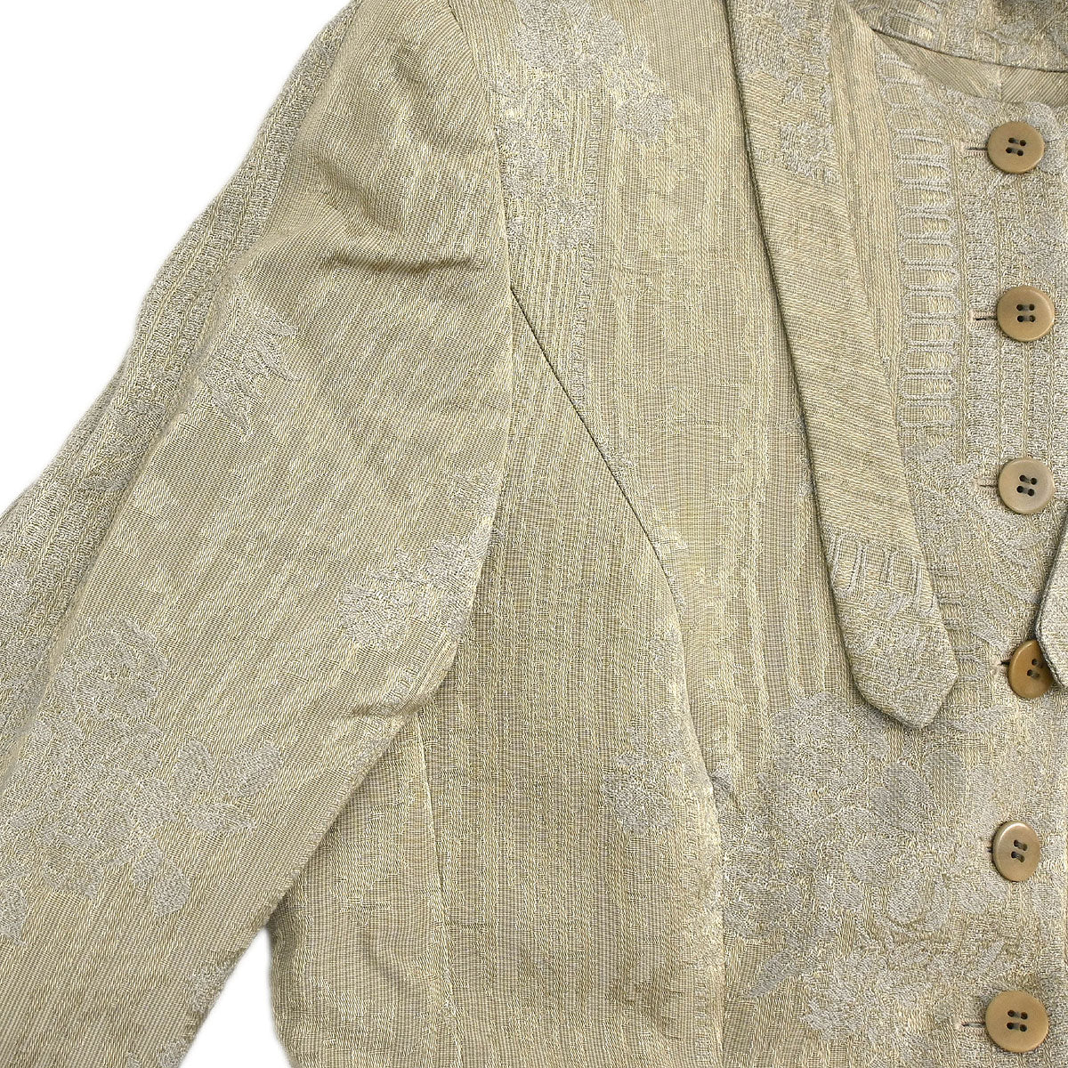 Giorgio Armani Single Breasted Jacket Beige #38 - Image 5