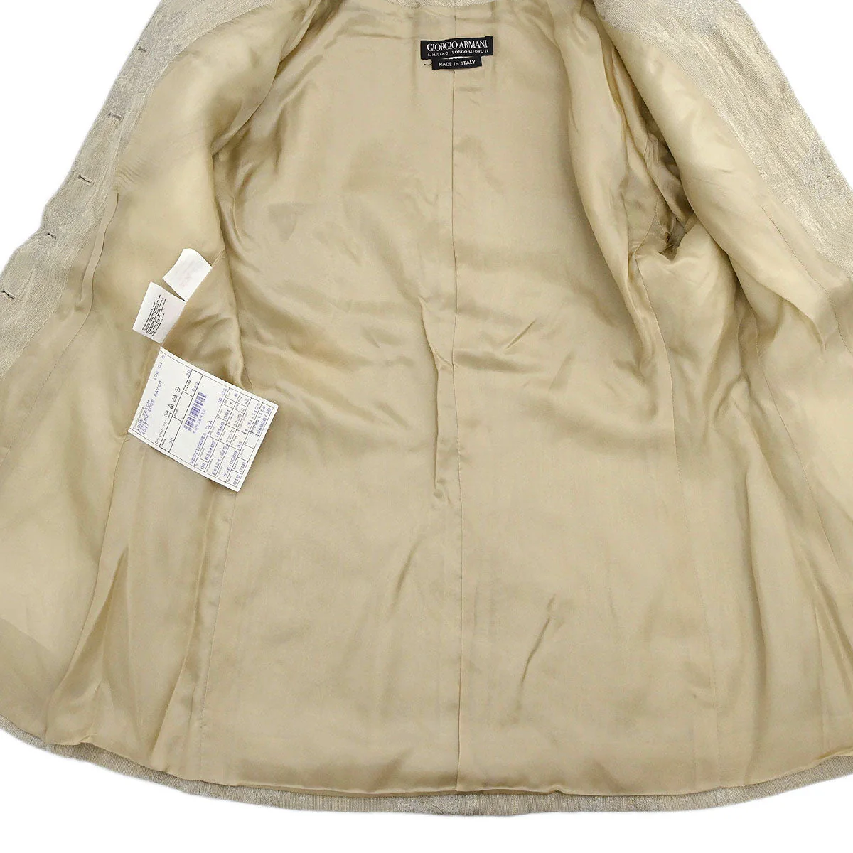 Giorgio Armani Single Breasted Jacket Beige #38 - Image 7