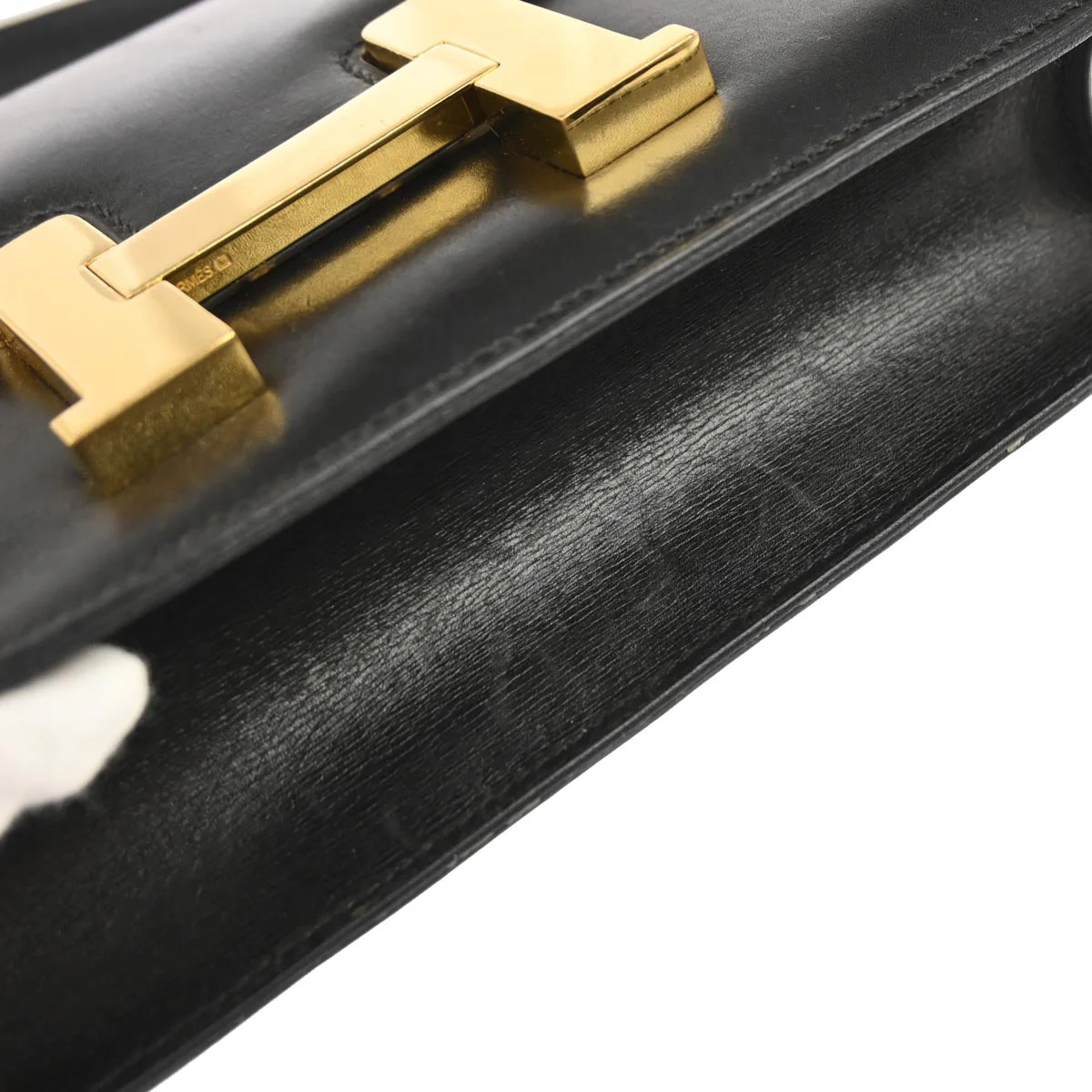Hermes Black Box Calf Constance 23 Shoulder Bag - Image 5