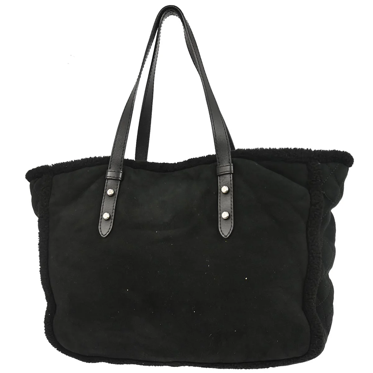 Chanel 2012-2013 Black Mouton Tote Handbag - Image 2