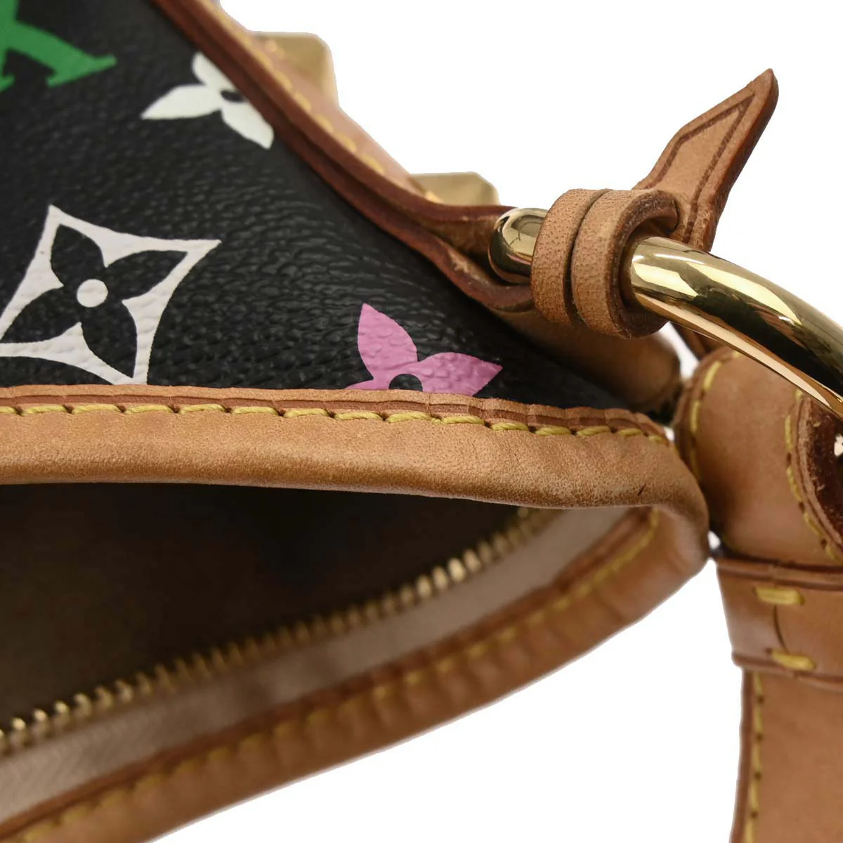 Louis Vuitton Black Monogram Multicolor Chrissie MM Handbag M40310 - Image 10
