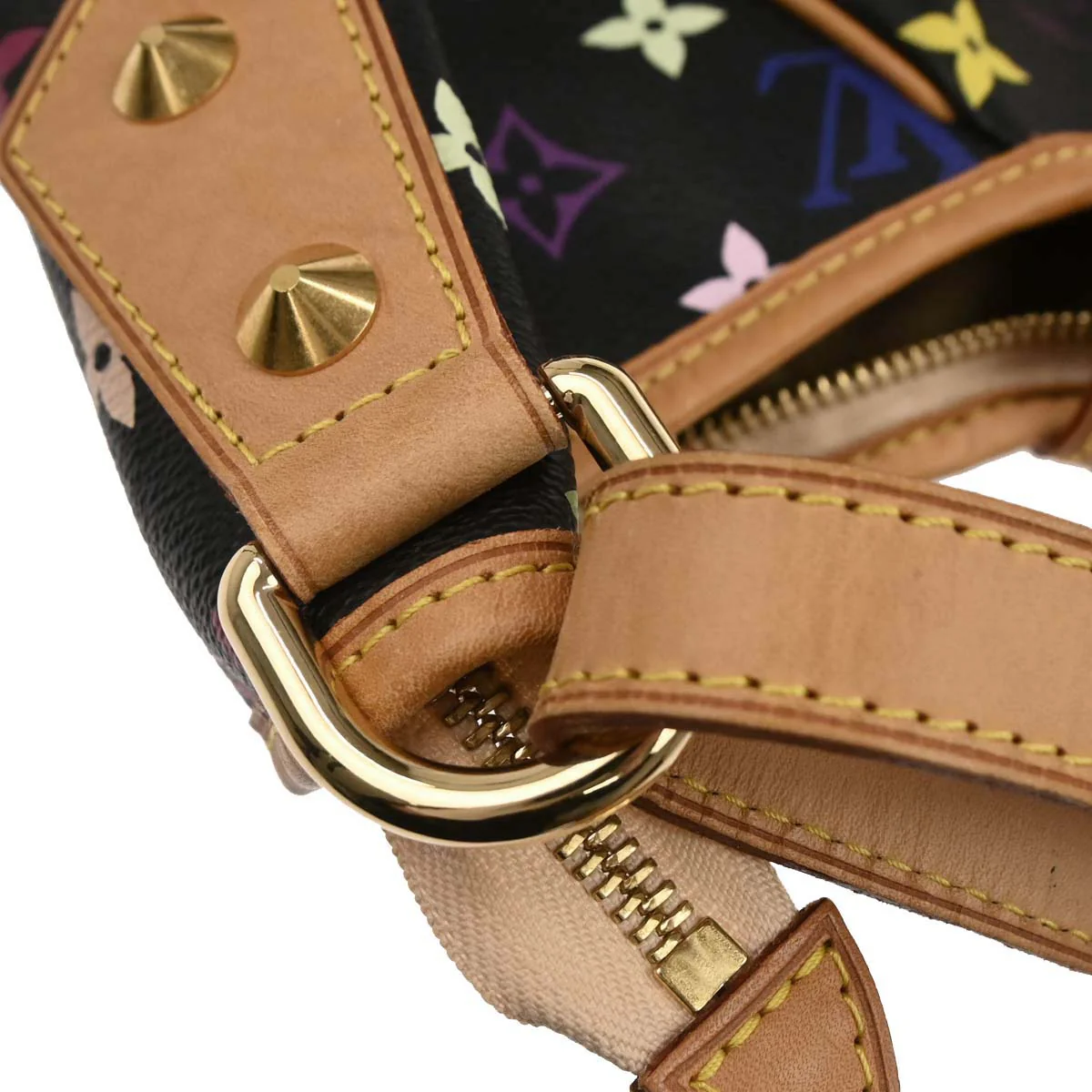 Louis Vuitton Black Monogram Multicolor Chrissie MM Handbag M40310 - Image 7