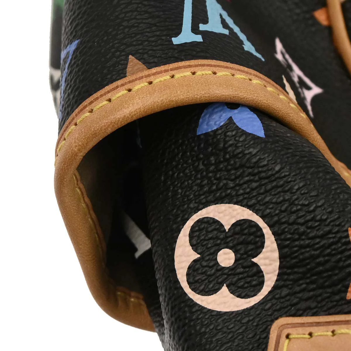Louis Vuitton Black Monogram Multicolor Chrissie MM Handbag M40310 - Image 8