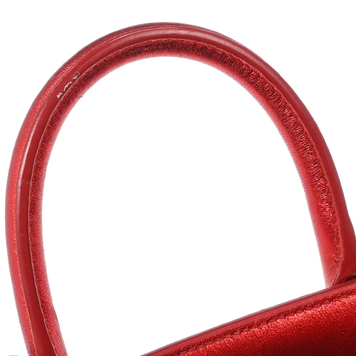 Saint Laurent Metallic Red Sac de Jour 2way Shoulder Handbag - Image 9