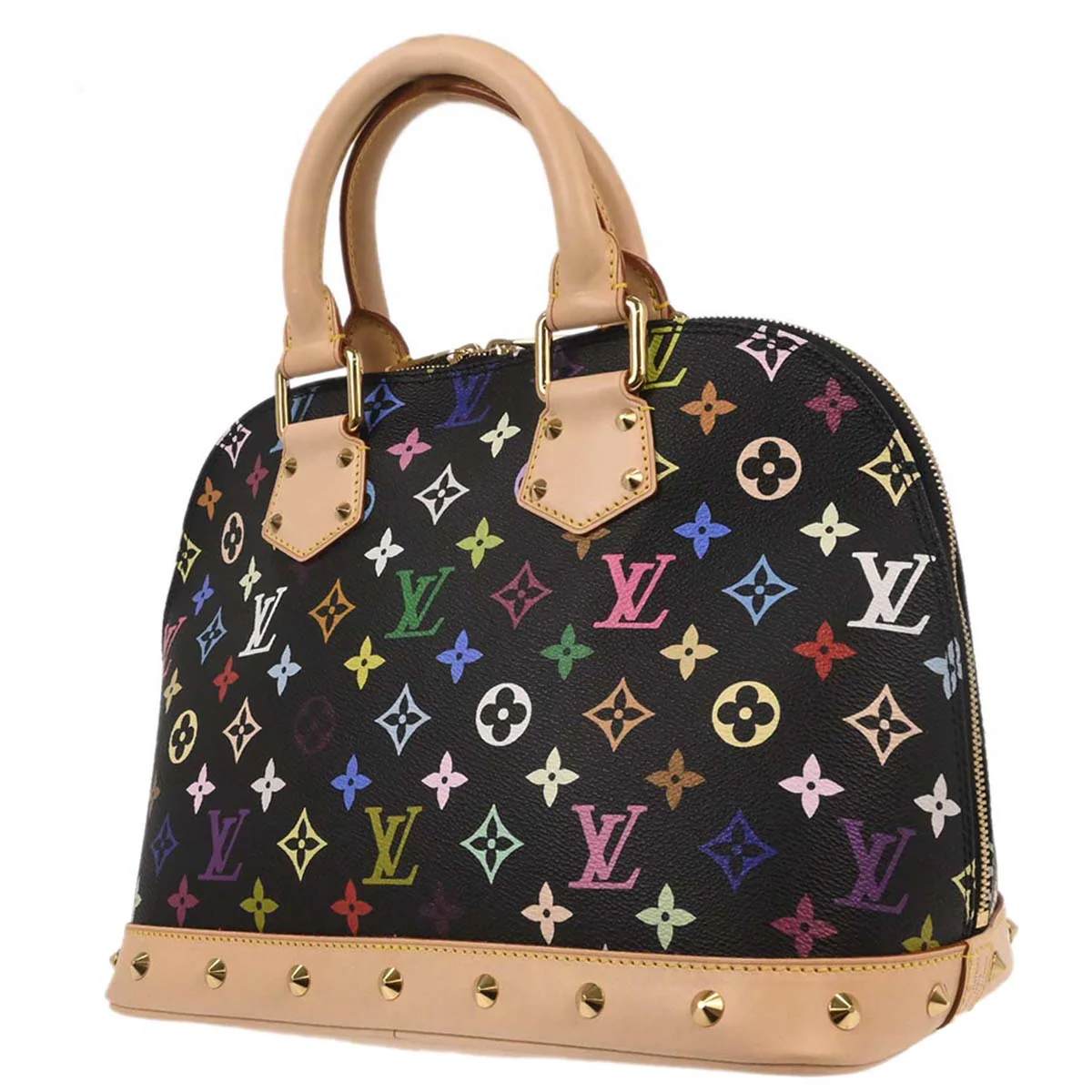 Louis Vuitton 2003 Black Monogram Multicolor Alma Handbag M92646 - Image 2