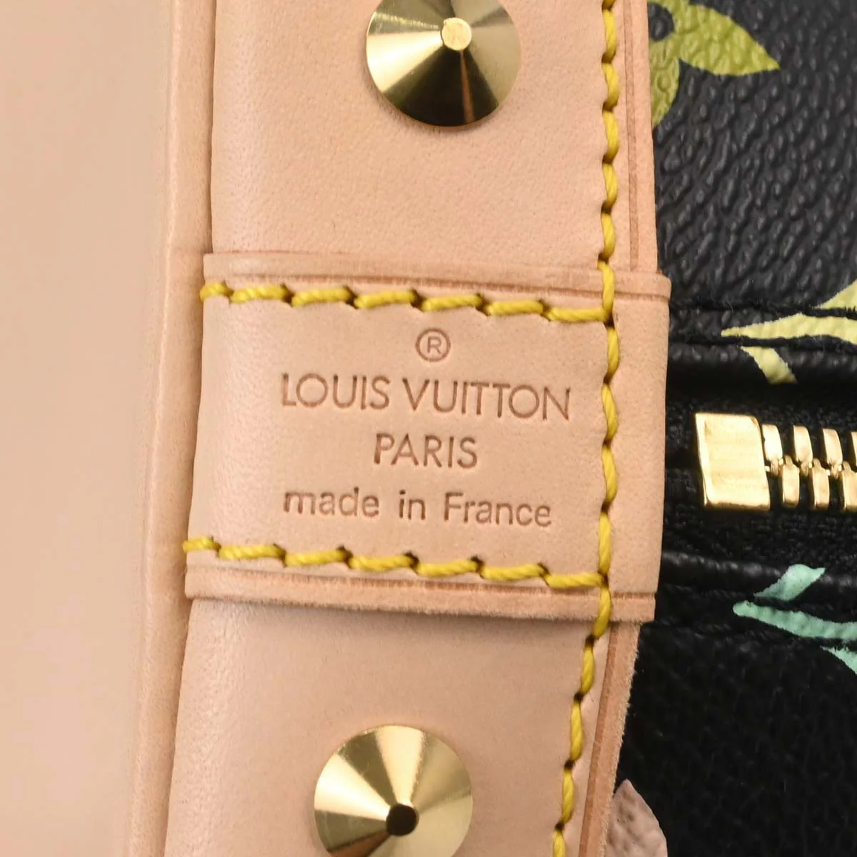 Louis Vuitton 2003 Black Monogram Multicolor Alma Handbag M92646 - Image 9