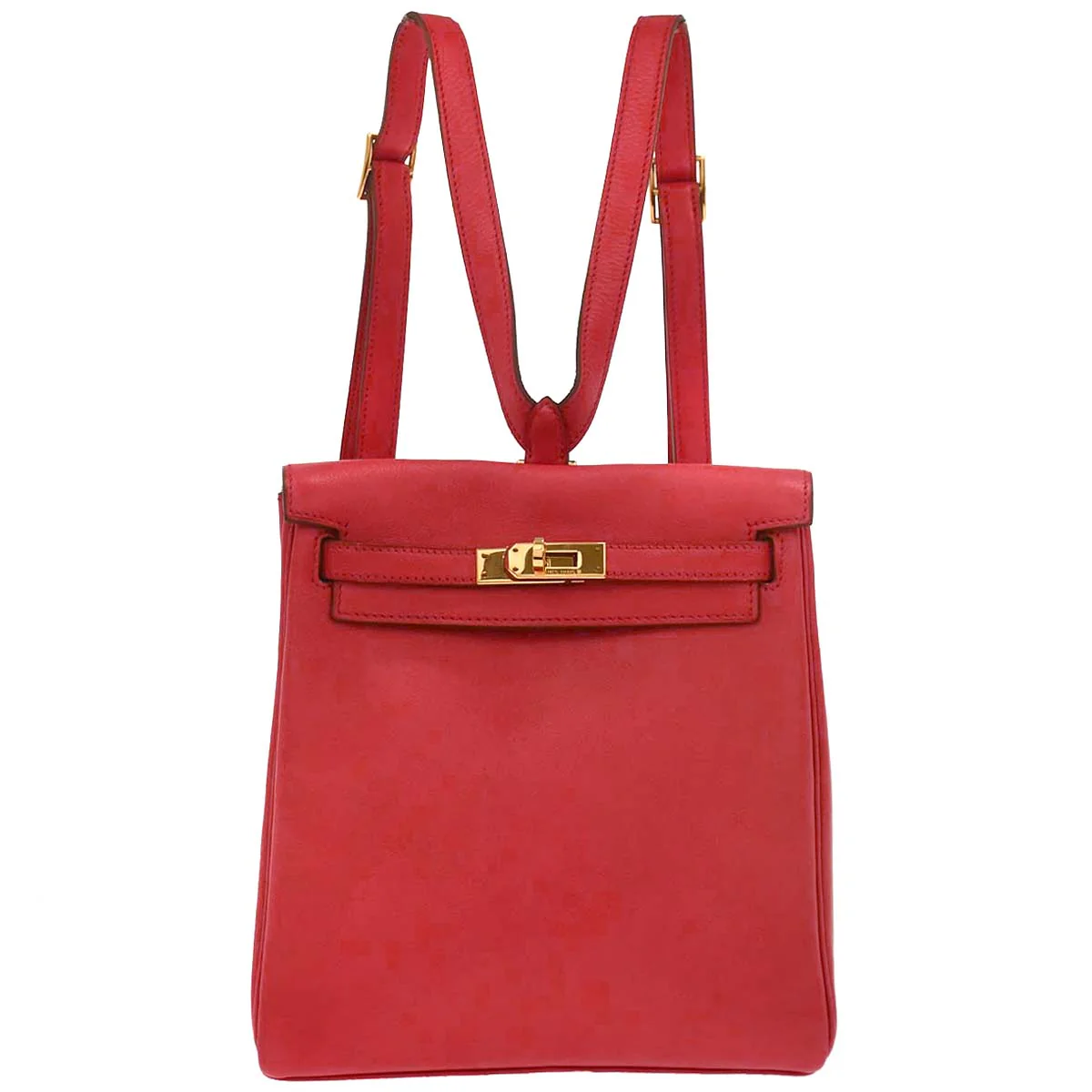Hermes 1996 Rouge Vif Gulliver Kelly A Dos PM Backpack