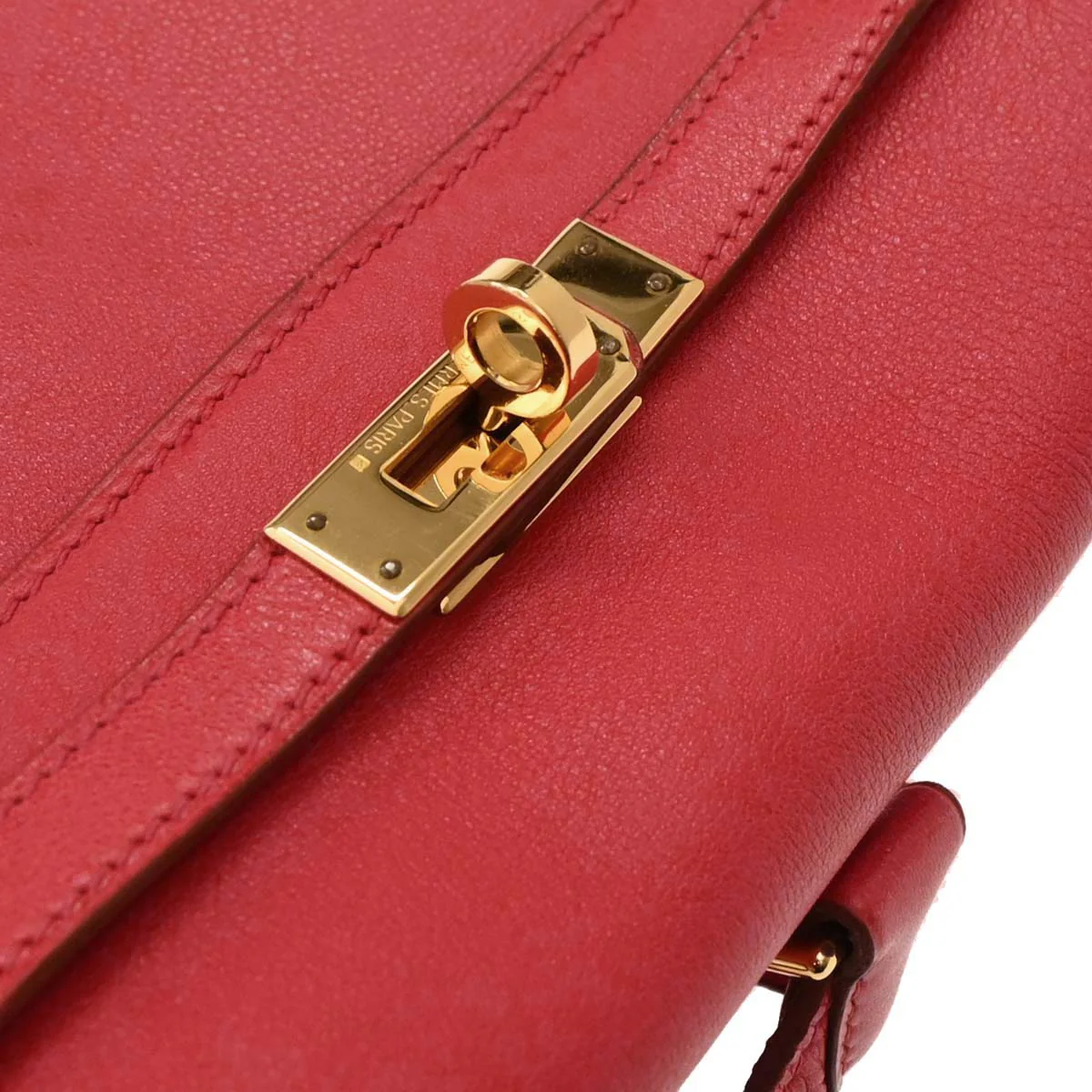 Hermes 1996 Rouge Vif Gulliver Kelly A Dos PM Backpack - Image 5