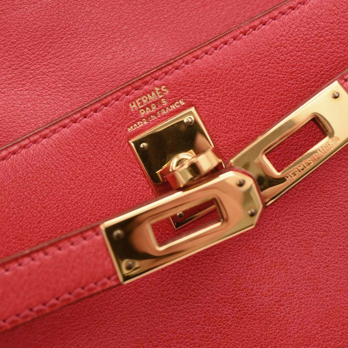 Hermes 1996 Rouge Vif Gulliver Kelly A Dos PM Backpack - Image 9