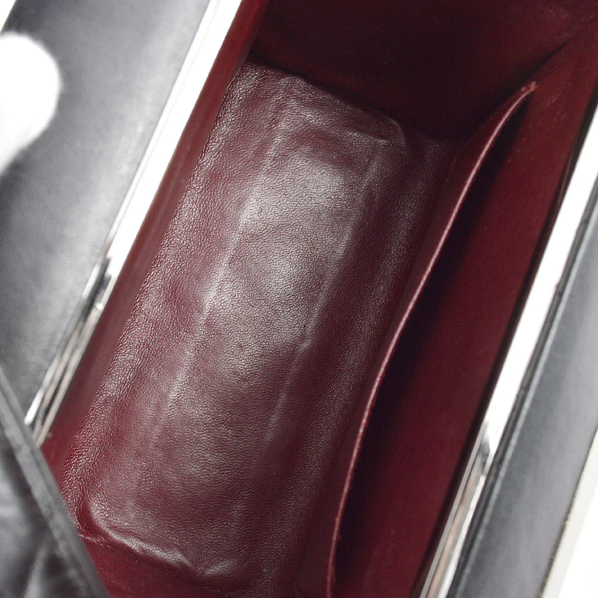Chanel 1996-1997 Black Lambskin Handbag - Image 8