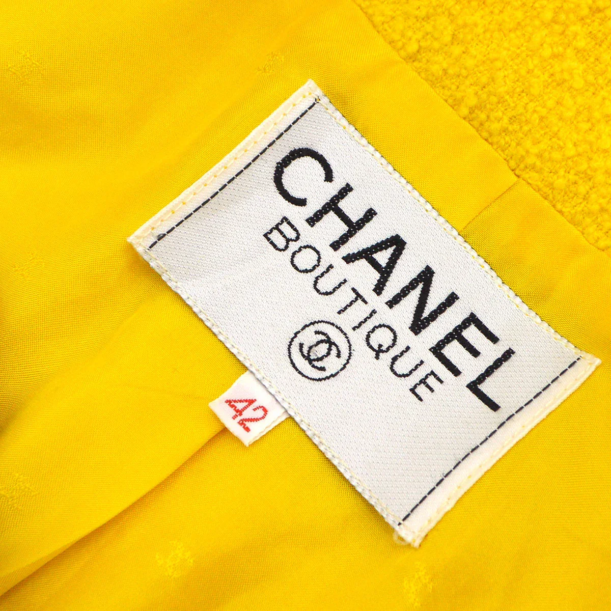 Chanel 1993 contrast trimming single-button jacket #42 - Image 10