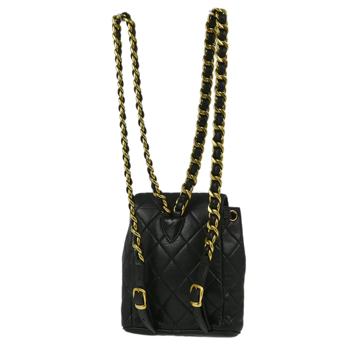 Chanel Black Lambskin Duma Backpack Small - Image 2