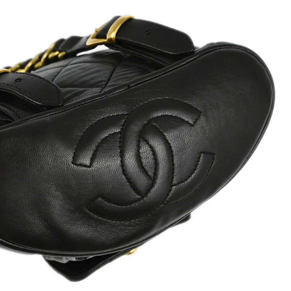 Chanel Black Lambskin Duma Backpack Small - Image 4