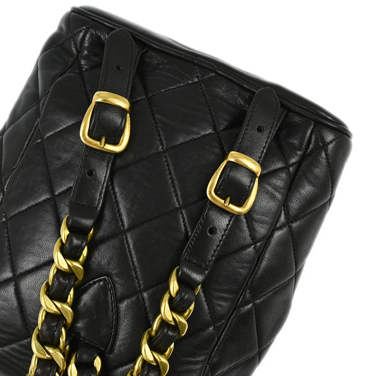 Chanel Black Lambskin Duma Backpack Small - Image 5
