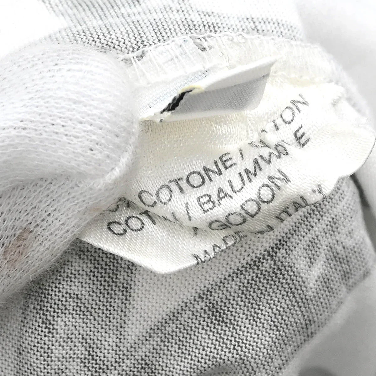 Hermes Short Sleeve T-shirt Top White #M - Image 10