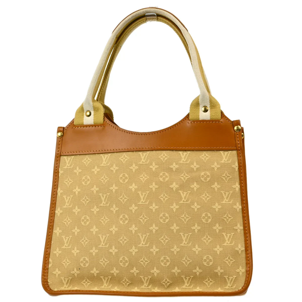 Louis Vuitton 2004 Beige Monogram Mini Sac Catherine Handbag M92328 - Image 2