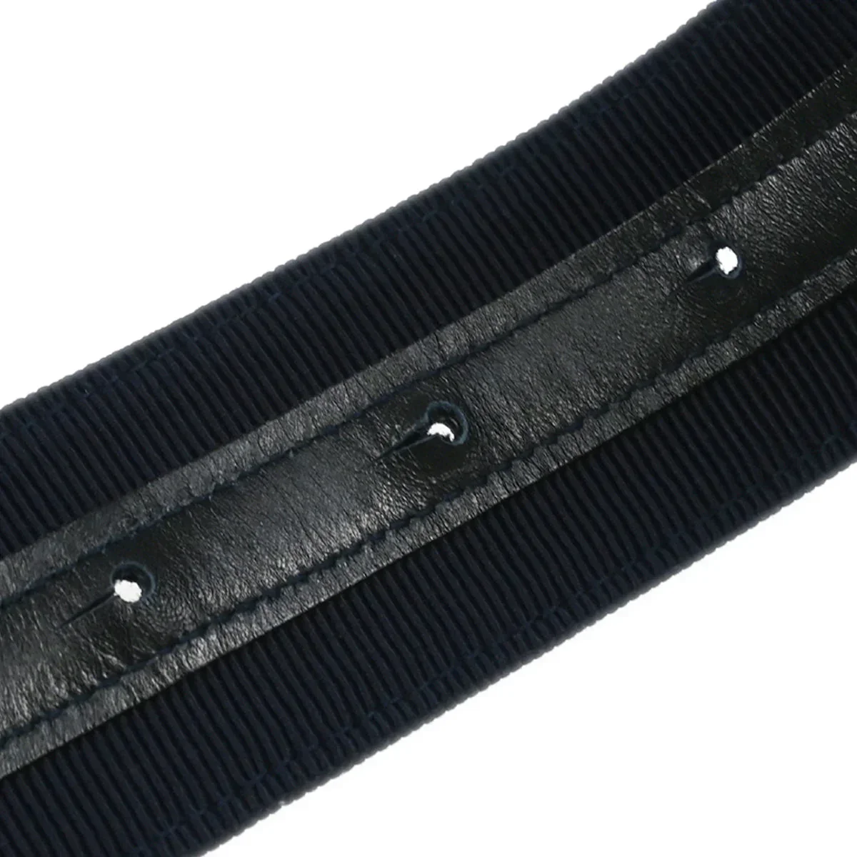 Salvatore Ferragamo Navy Canvas Belt #S Small Good - Image 5