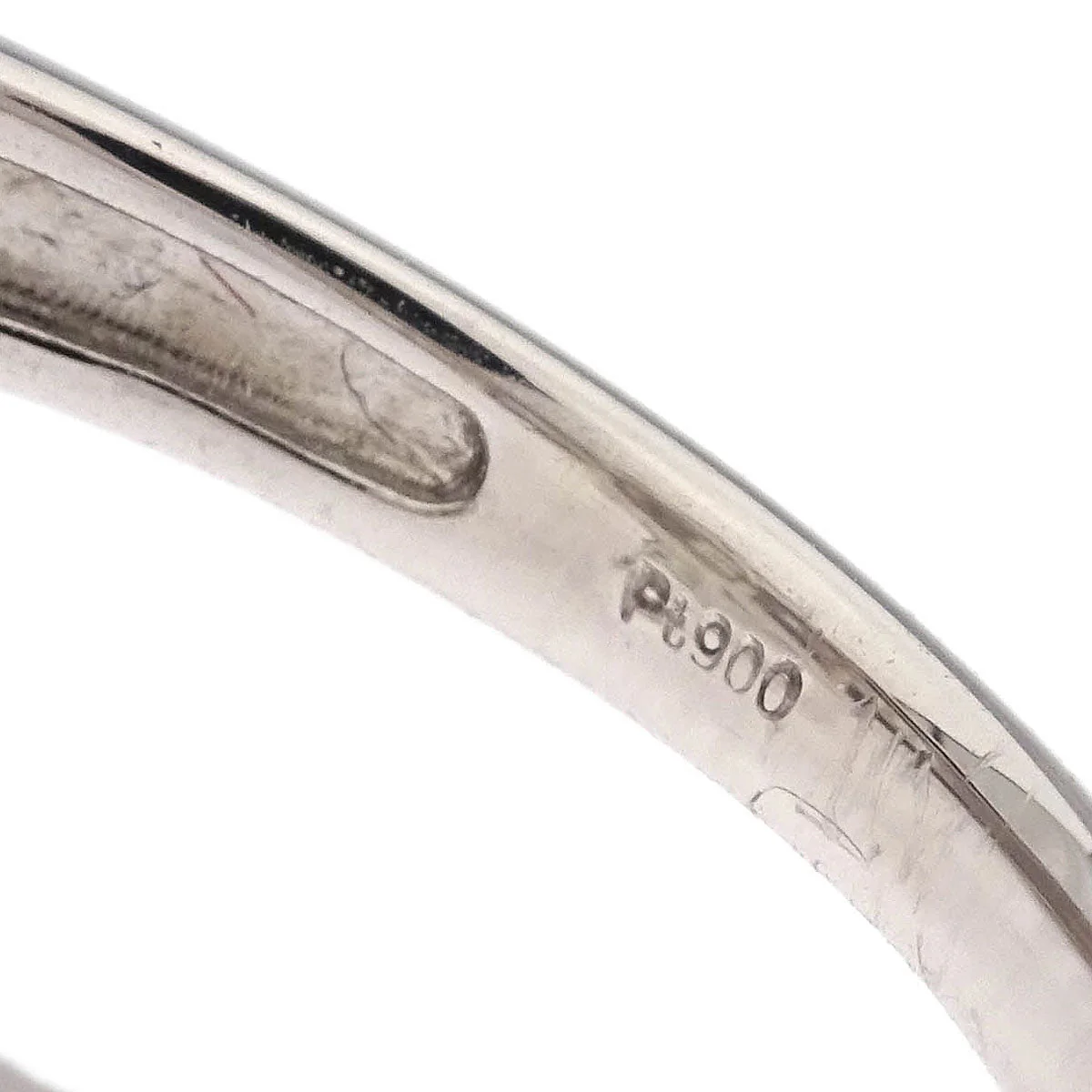 Ring Pt900 Diamond Silver #53 - Image 3