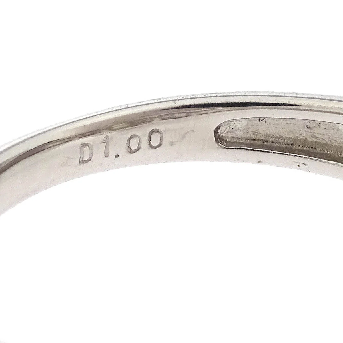 Ring Pt900 Diamond Silver #53 - Image 4