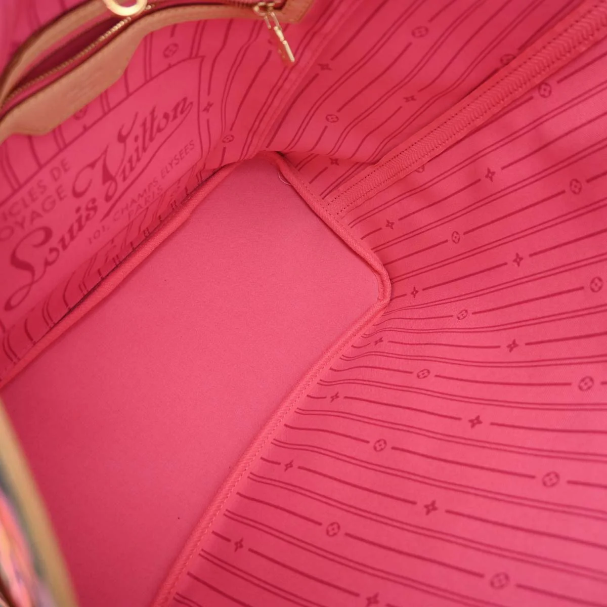 Louis Vuitton 2009 Monogram Rose Neverfull MM Shoulder Tote Bag M48613 - Image 7