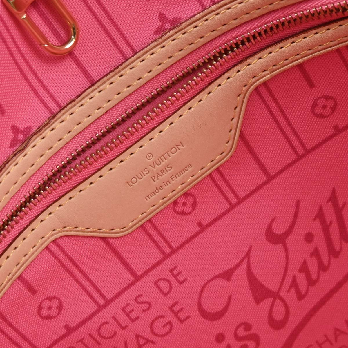 Louis Vuitton 2009 Monogram Rose Neverfull MM Shoulder Tote Bag M48613 - Image 8