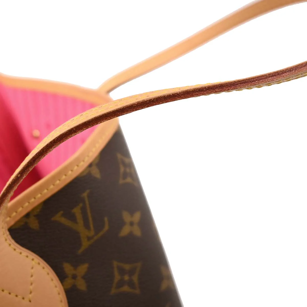 Louis Vuitton 2009 Monogram Rose Neverfull MM Shoulder Tote Bag M48613 - Image 9