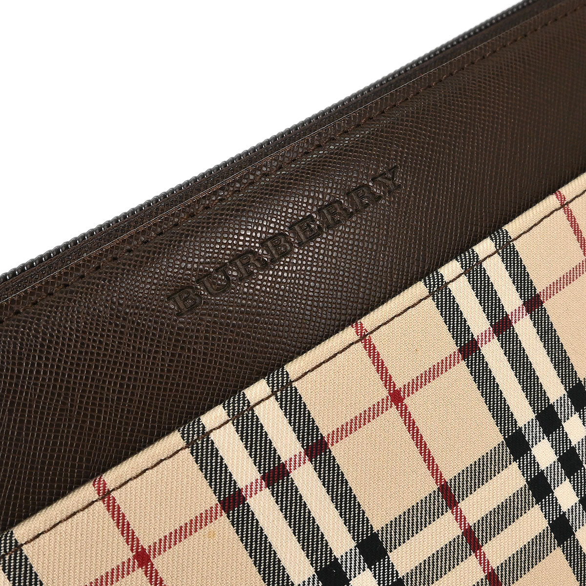 Burberry Beige Brown Burberry Check Handbag - Image 5