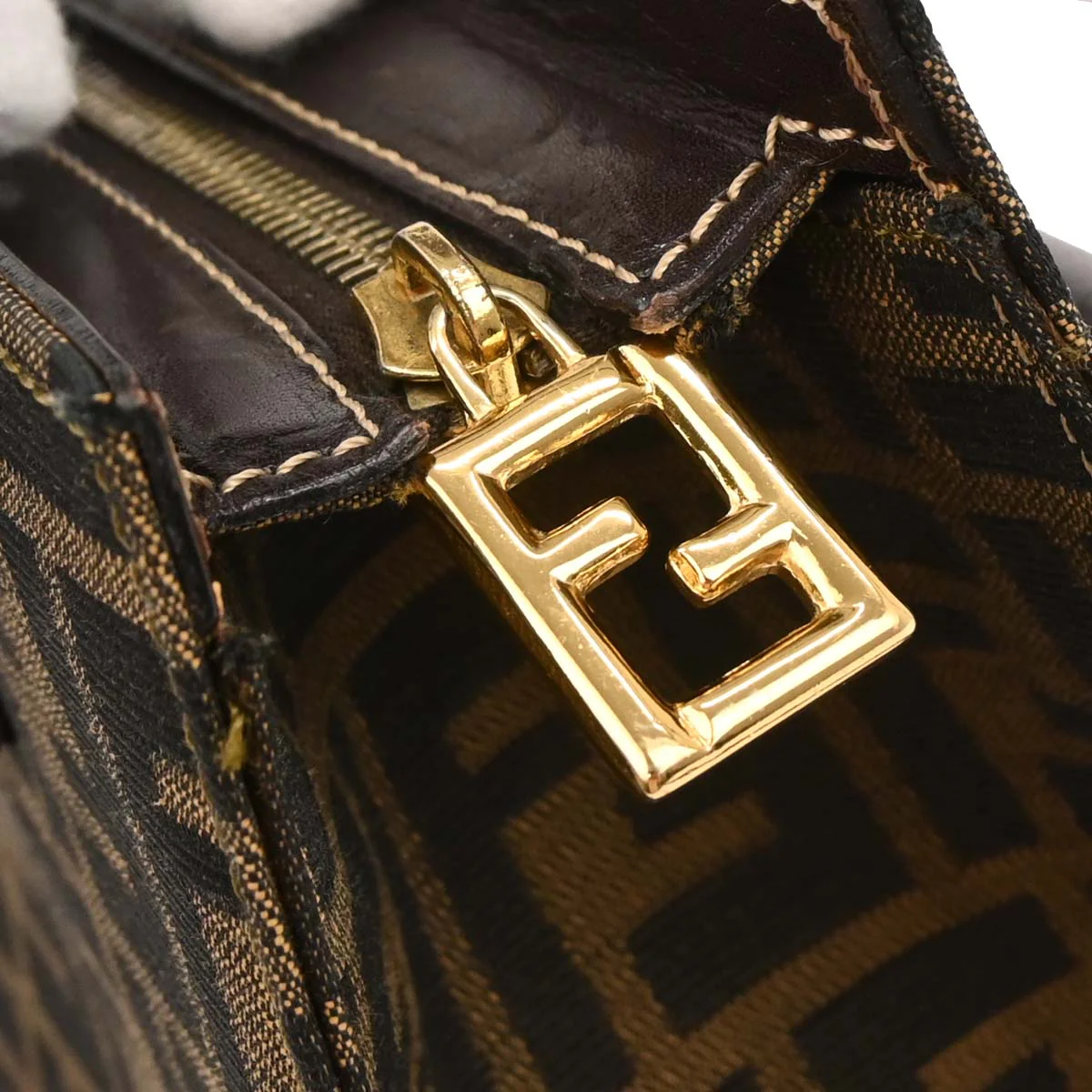 Fendi Brown Zucca 2way Shoulder Handbag - Image 7