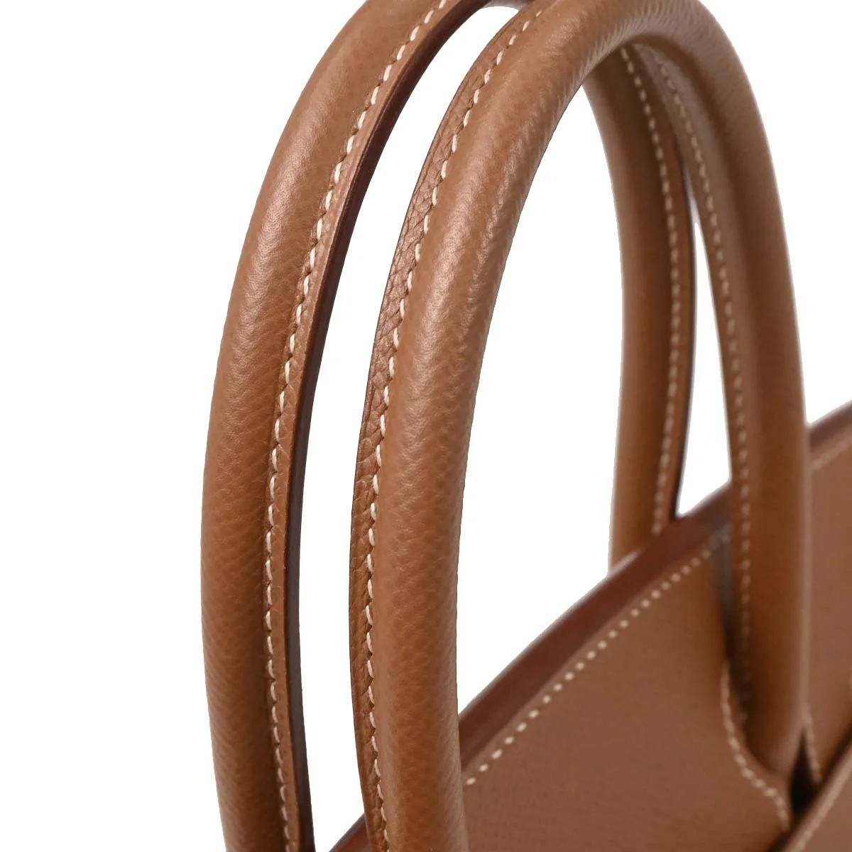Hermes Beige Gold Toile H Courchevel Birkin 30 Handbag - Image 6