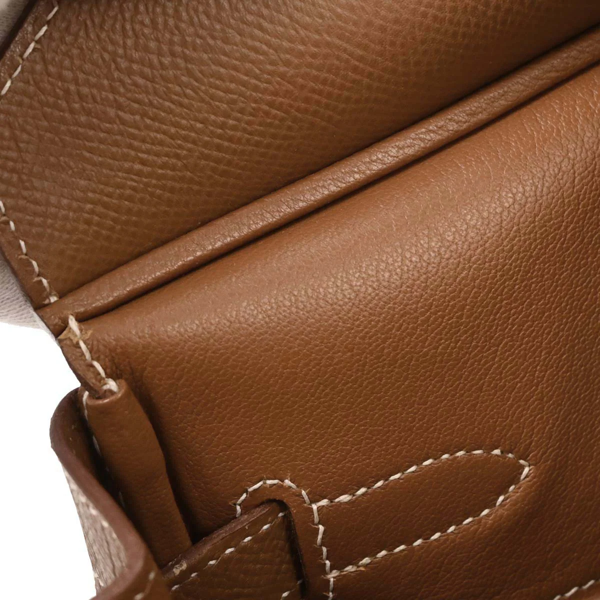 Hermes Beige Gold Toile H Courchevel Birkin 30 Handbag - Image 9