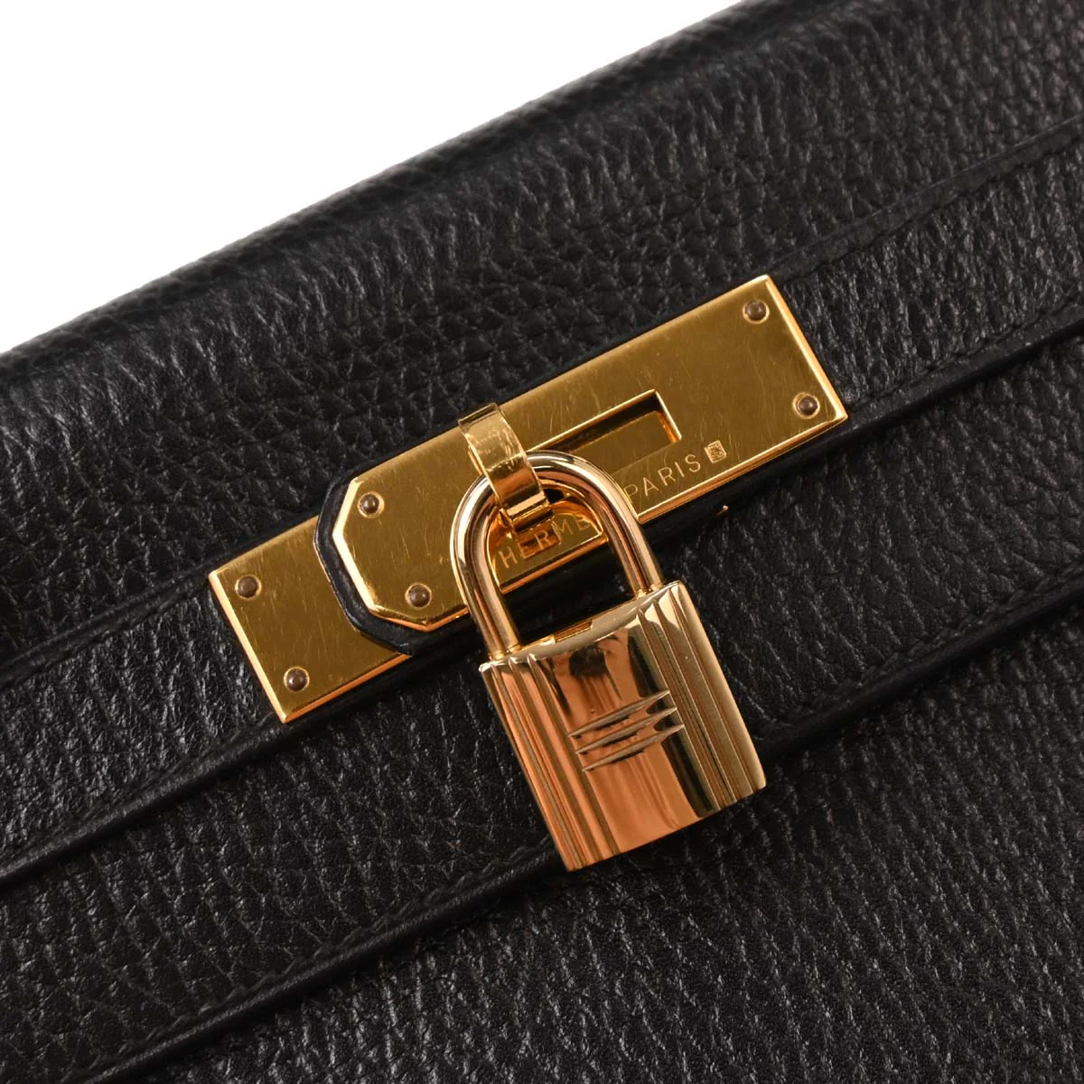 Hermes Black Ardennes Kelly 28 Retourne 2way Shoulder Handbag - Image 3