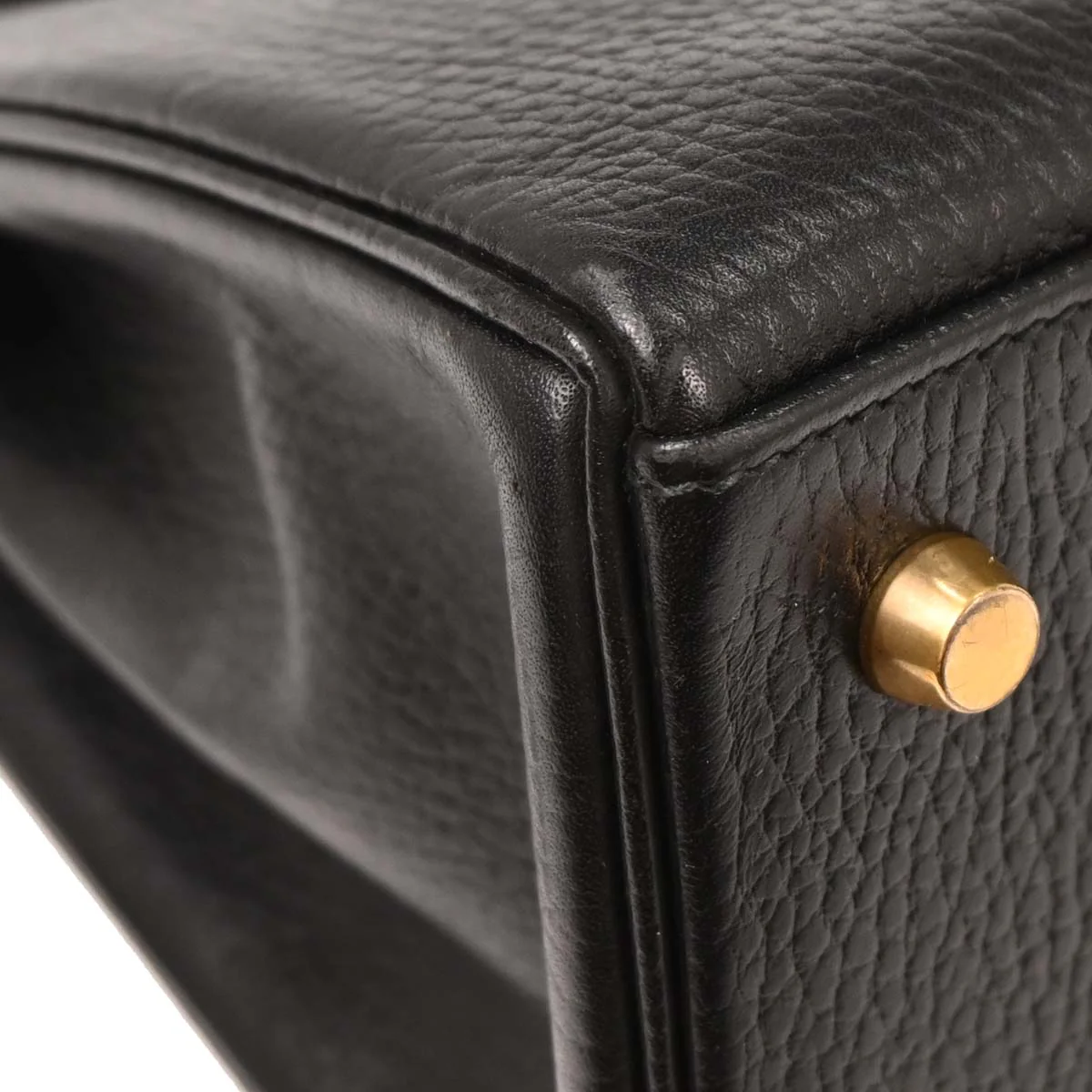 Hermes Black Ardennes Kelly 28 Retourne 2way Shoulder Handbag - Image 4