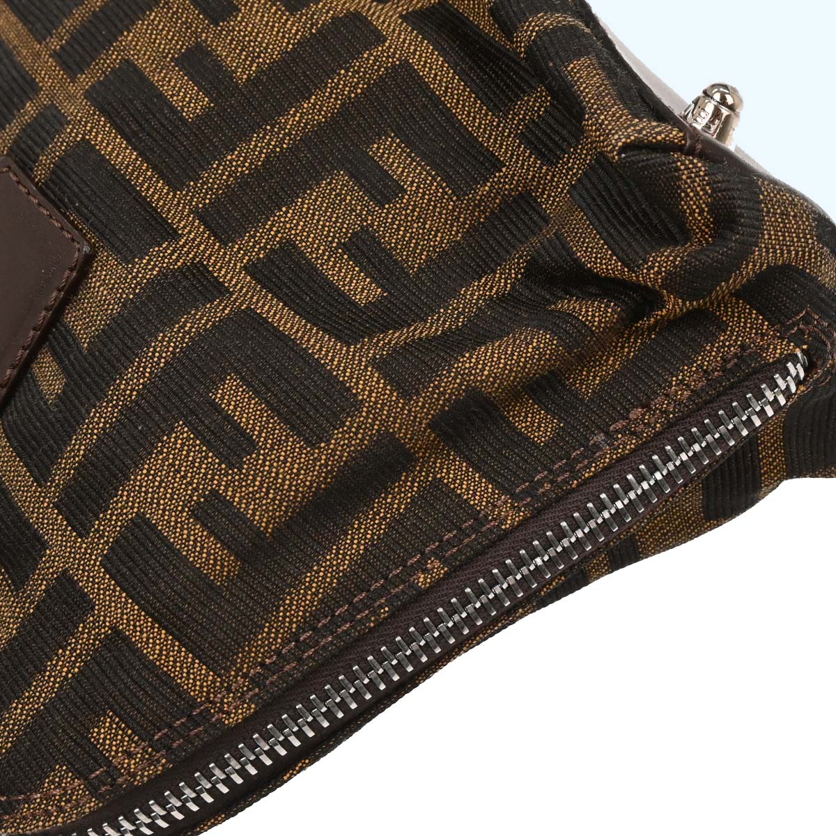 Fendi Brown Zucca Handbag - Image 4