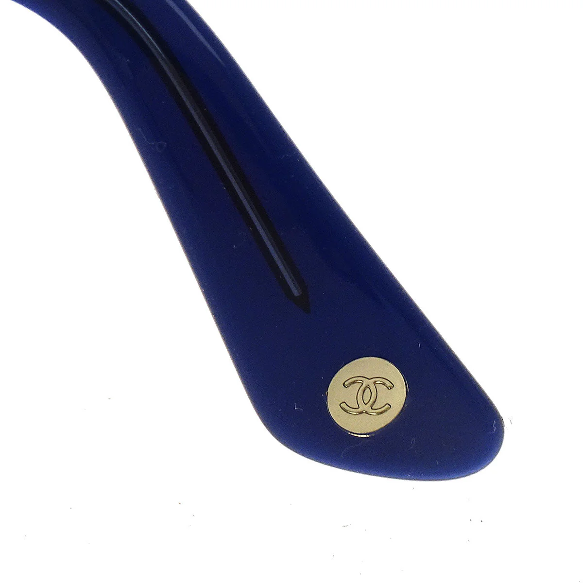 Chanel Sunglasses Eyewear Black Blue Small Good - Image 7