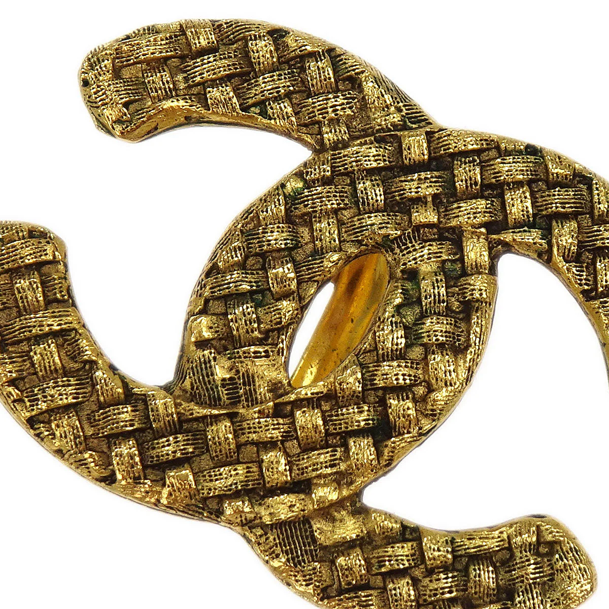 Chanel Gold CC Earrings Clip-On 2878/29 - Image 2
