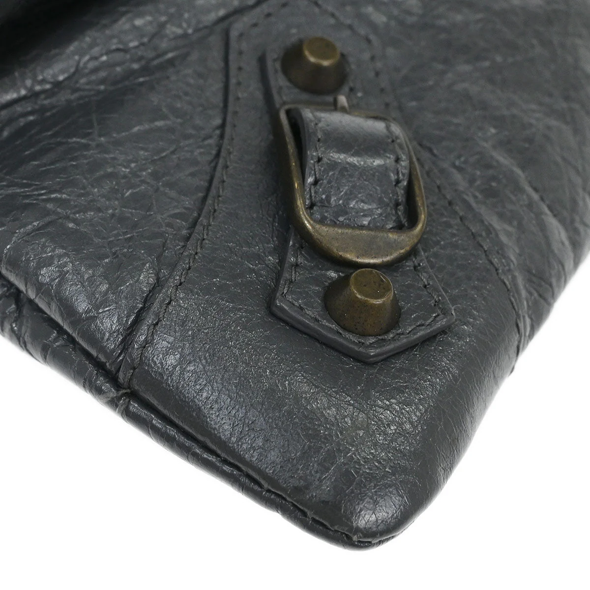 Balenciaga Gray Classic Envelope 2way Shoulder Clutch - Image 3