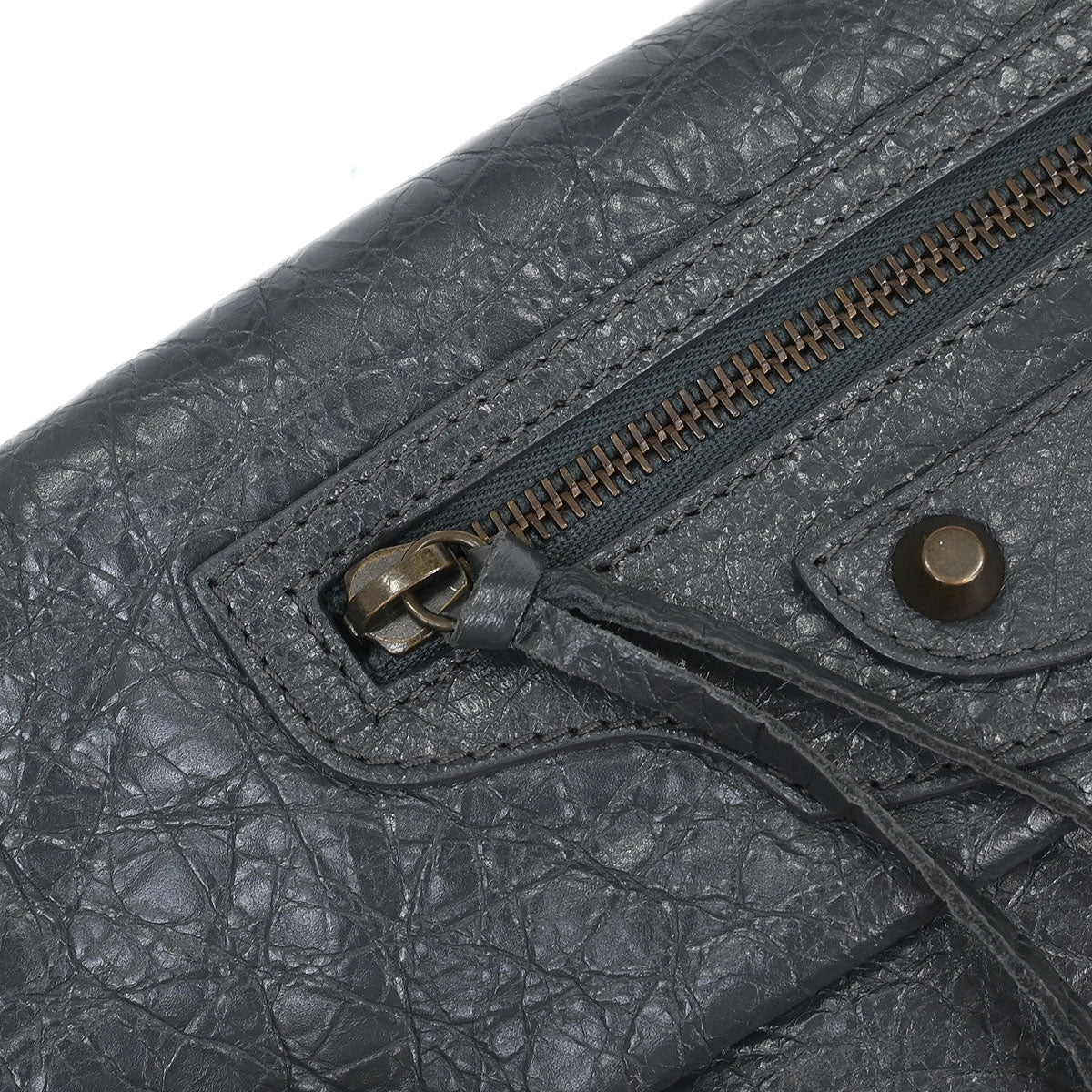 Balenciaga Gray Classic Envelope 2way Shoulder Clutch - Image 5