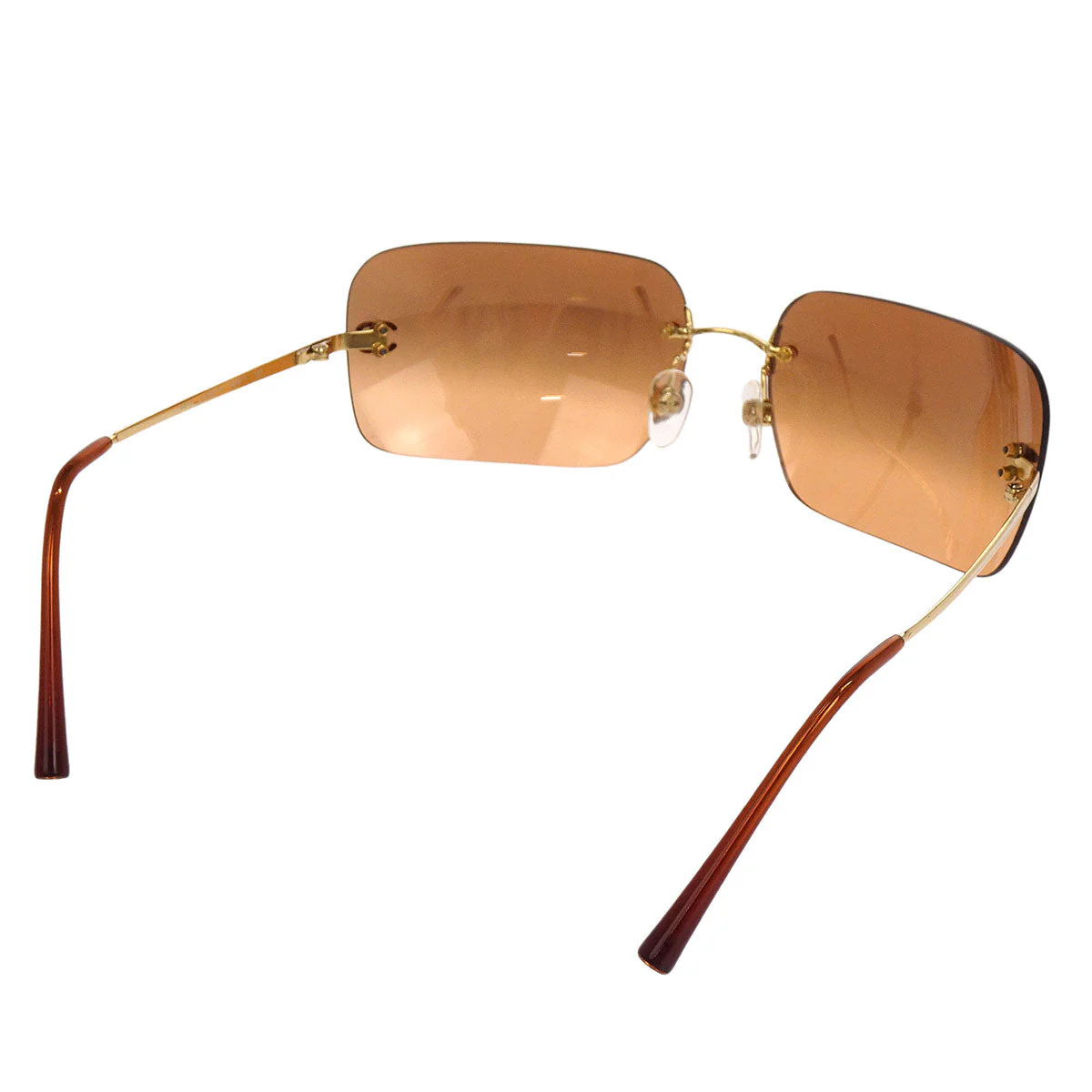 Chanel Sunglasses Eyewear Orange Brown Small Good - Image 2