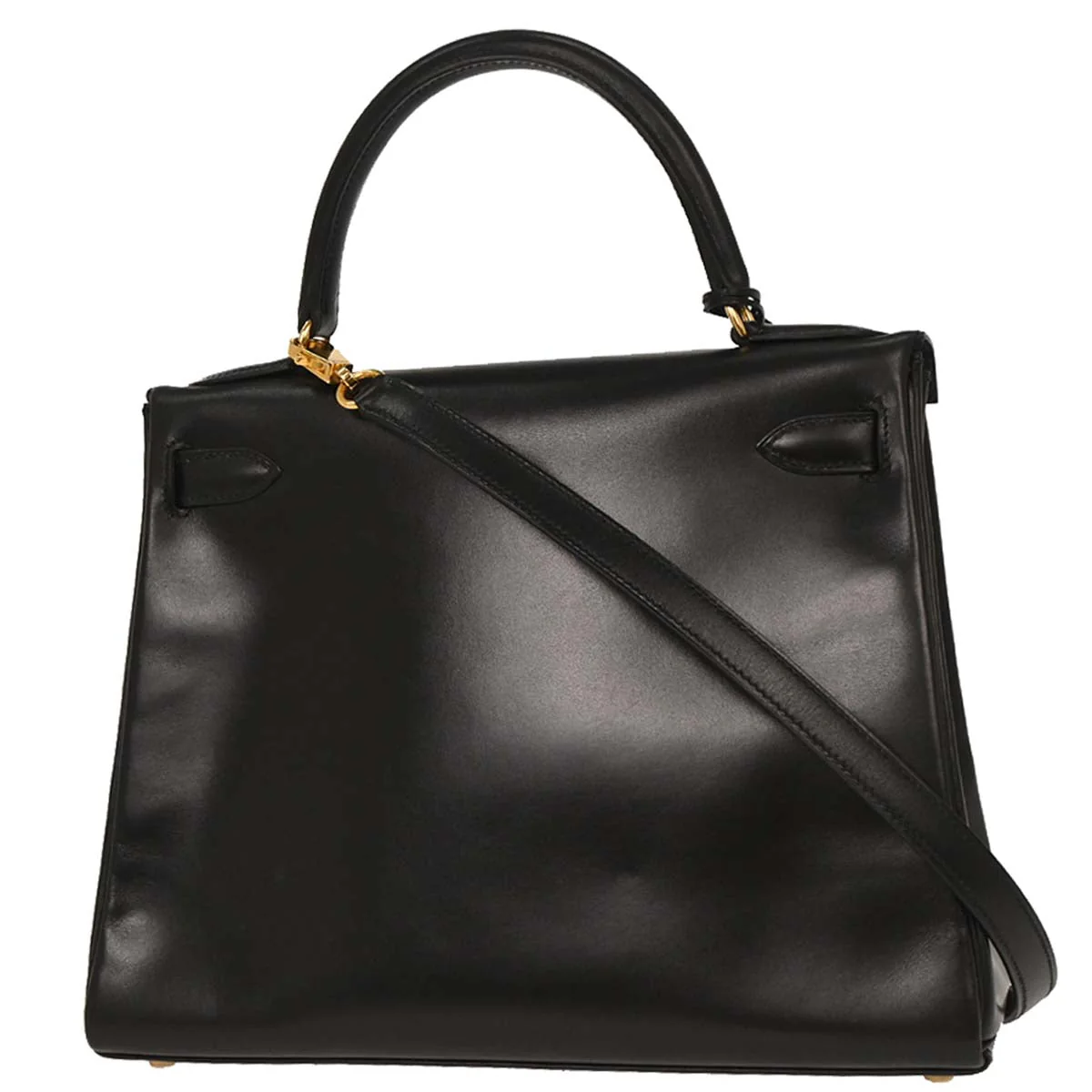 Hermes Black Box Calf Kelly 28 Retourne 2way Shoulder Handbag - Image 2