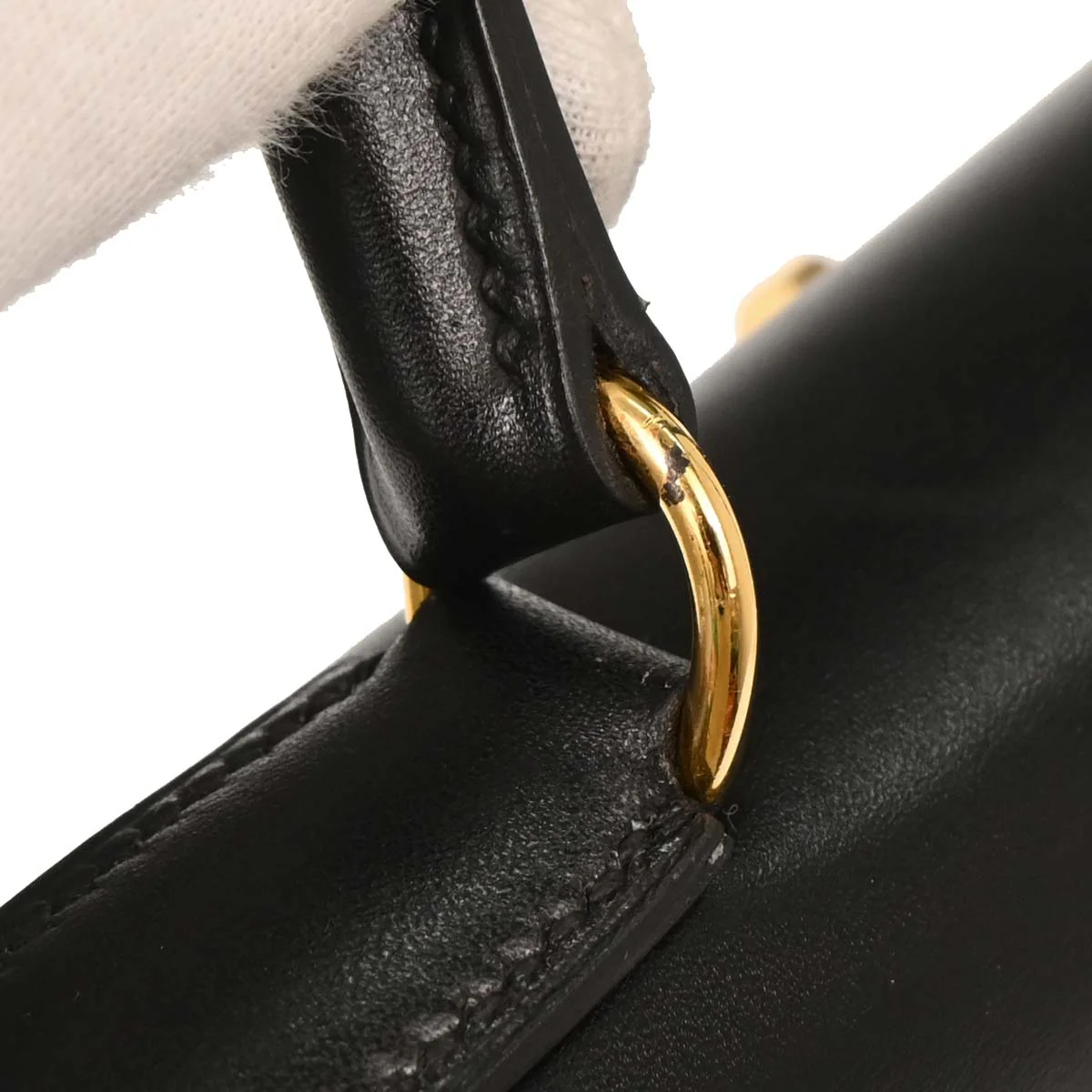 Hermes Black Box Calf Kelly 28 Retourne 2way Shoulder Handbag - Image 3