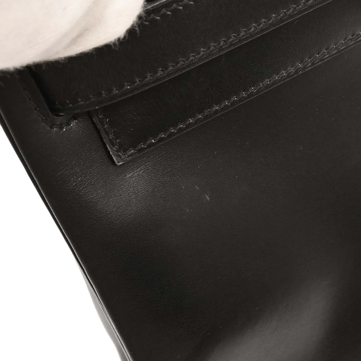 Hermes Black Box Calf Kelly 28 Retourne 2way Shoulder Handbag - Image 7