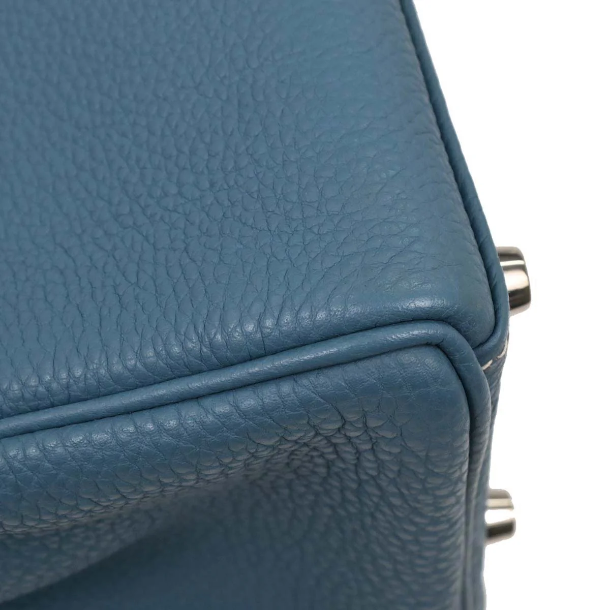 Hermes Blue Jean Togo Kelly 32 Retourne 2way Shoulder Handbag - Image 6